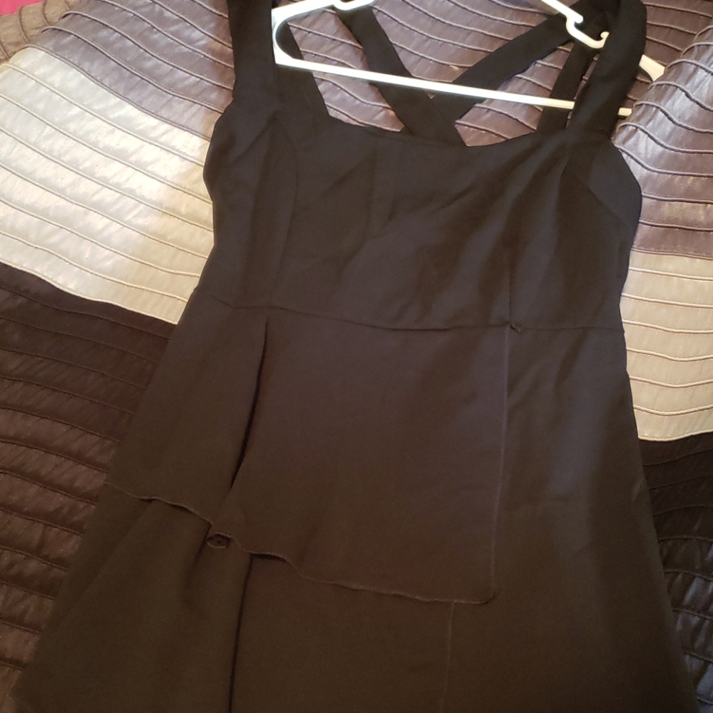Mini dress crisscross laceup back NWOT